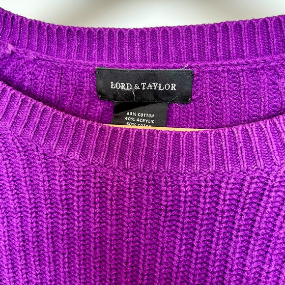 PURPLE LONG SLEEVE SWEATER - Picture 2 of 2